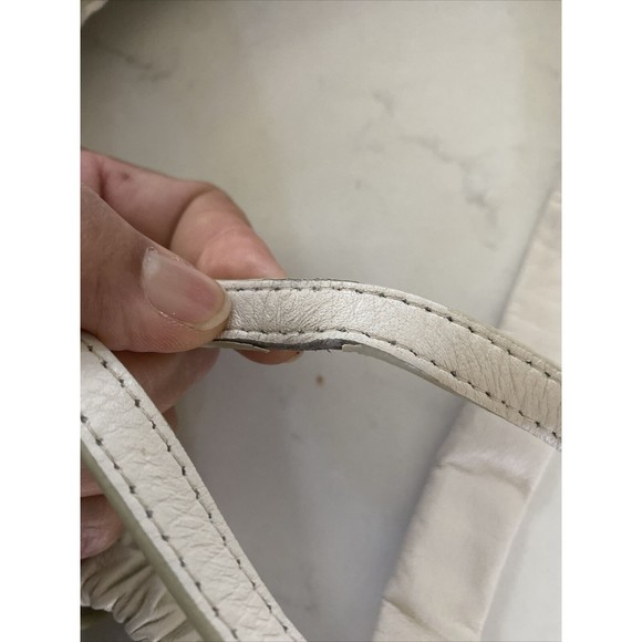BRIGHTON Off-White Crossbody/Shoulder Leather Bag - Picture 15 of 16